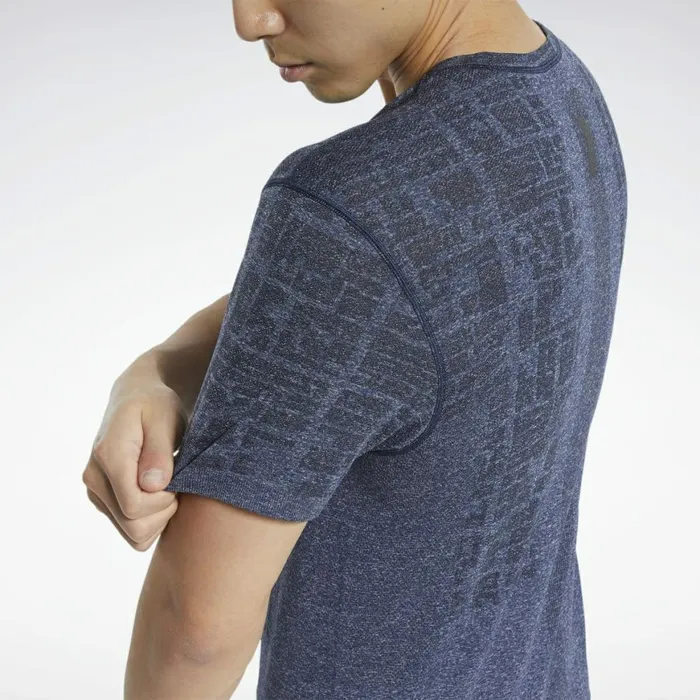 TShirts and Graphic Tees Mens Reebok United By Fitness MyoKnit Tee Blue