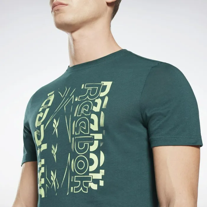 TShirts and Graphic Tees Mens Reebok Vector Graphic TShirt Forest Green