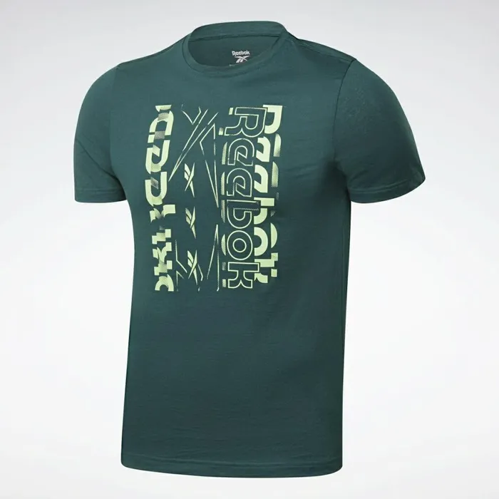 TShirts and Graphic Tees Mens Reebok Vector Graphic TShirt Forest Green