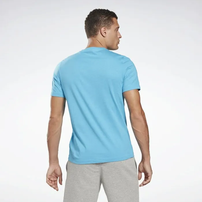 TShirts and Graphic Tees Mens Reebok Vector Graphic TShirt Radiant Aqua