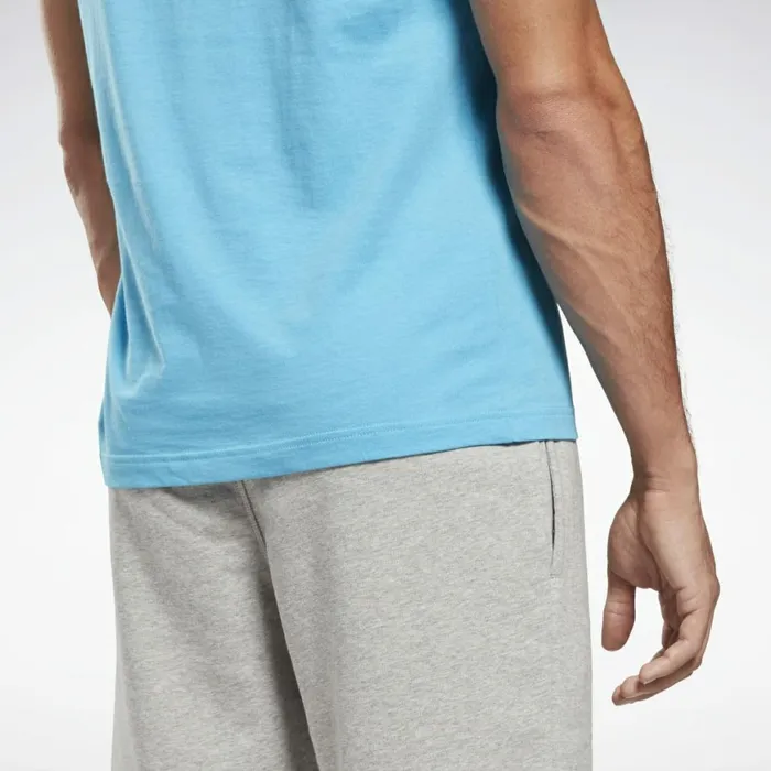 TShirts and Graphic Tees Mens Reebok Vector Graphic TShirt Radiant Aqua
