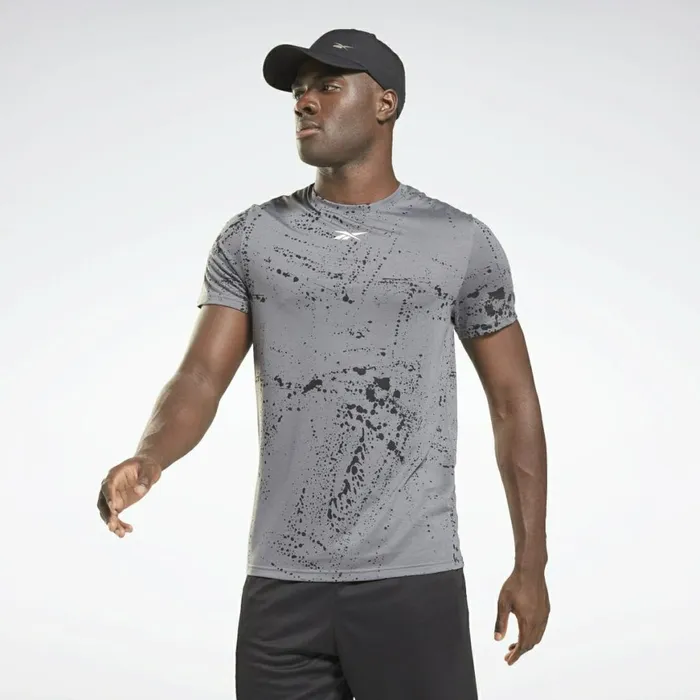 TShirts and Graphic Tees Mens Reebok Workout Ready Allover Print TShirt Cold Grey 6 TShirts and Graphic Tees Mens Reebok Workout Ready Allover Print TShirt Cold Grey 6