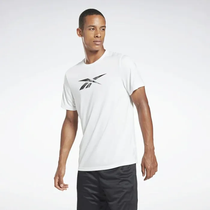 TShirts and Graphic Tees Mens Reebok Workout Ready Graphic TShirt White