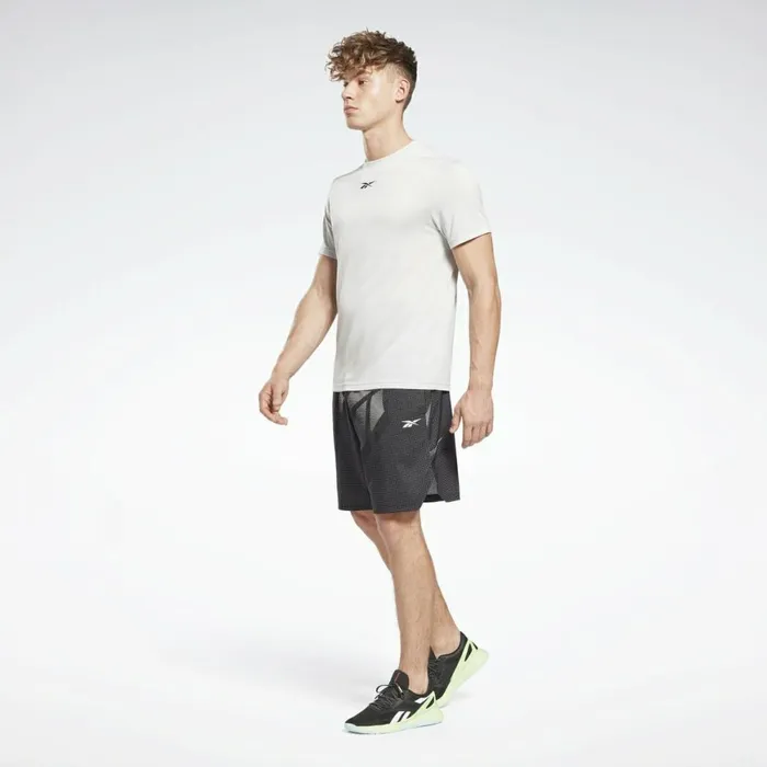 TShirts and Graphic Tees Mens Reebok Workout Ready Mlange TShirt Pure Grey 2