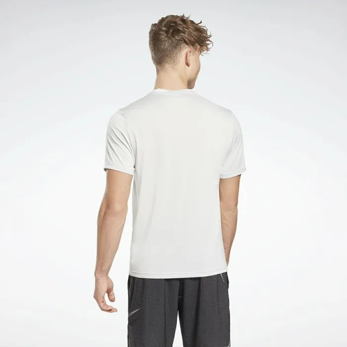 TShirts and Graphic Tees Mens Reebok Workout Ready Mlange TShirt Pure Grey 2