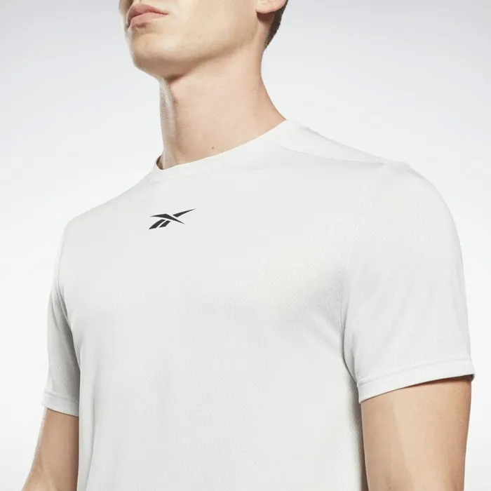 TShirts and Graphic Tees Mens Reebok Workout Ready Mlange TShirt Pure Grey 2