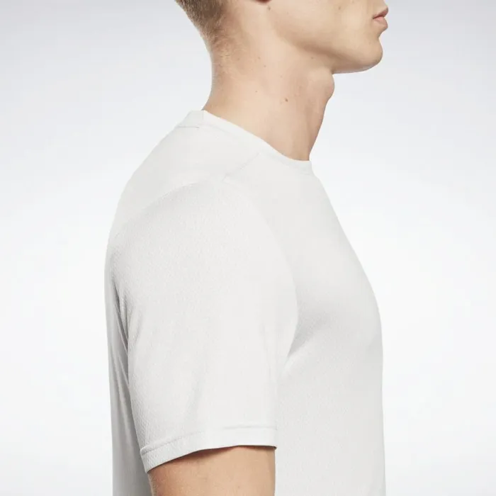 TShirts and Graphic Tees Mens Reebok Workout Ready Mlange TShirt Pure Grey 2