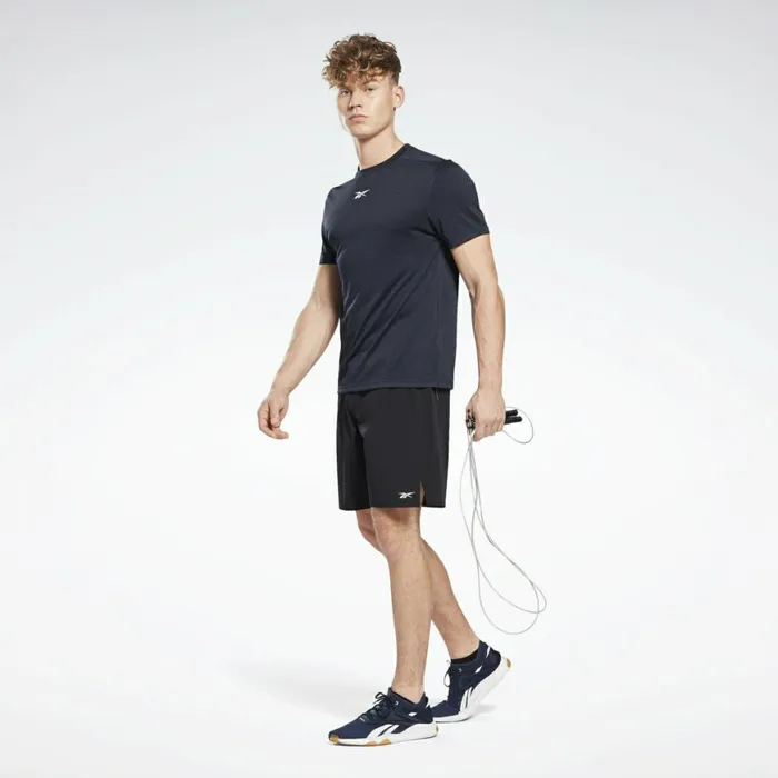 TShirts and Graphic Tees Mens Reebok Workout Ready Mlange TShirt Vector Navy