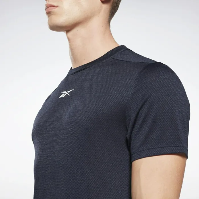 TShirts and Graphic Tees Mens Reebok Workout Ready Mlange TShirt Vector Navy