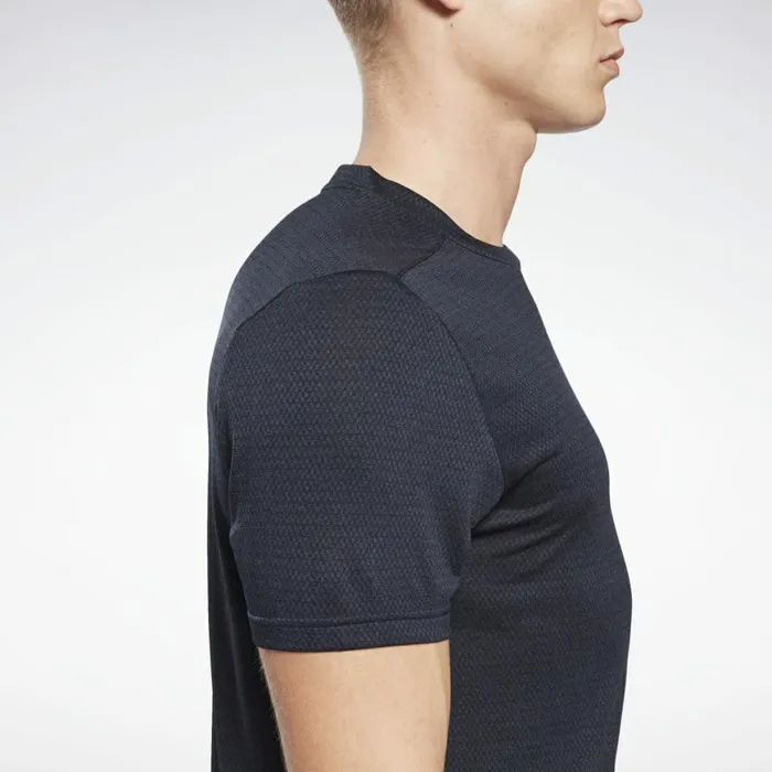 TShirts and Graphic Tees Mens Reebok Workout Ready Mlange TShirt Vector Navy