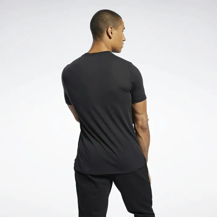 TShirts and Graphic Tees Mens Reebok Workout Ready Supremium Graphic Tee Black