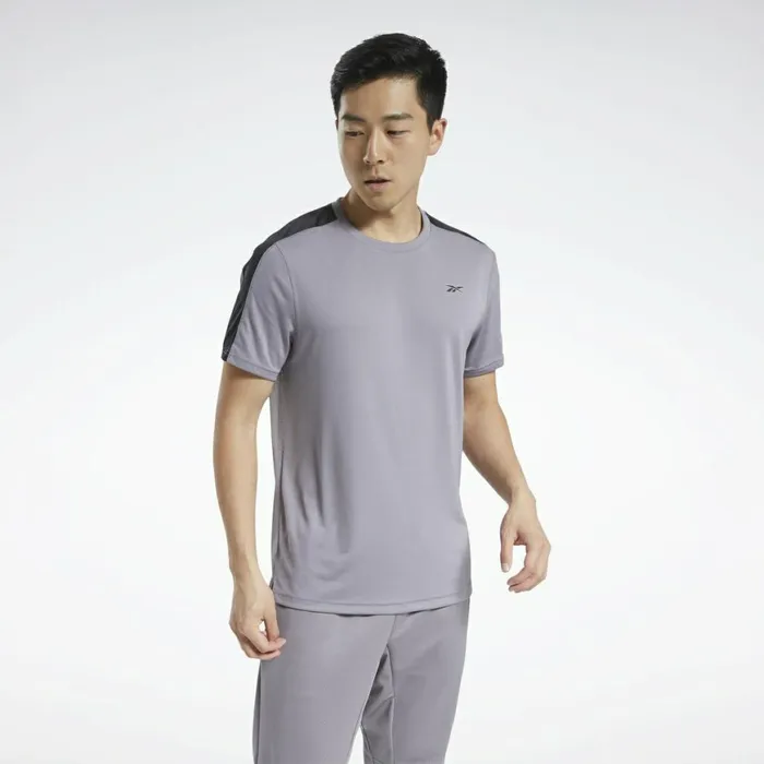 TShirts and Graphic Tees Mens Reebok Workout Ready Tech Tee Gravity Grey