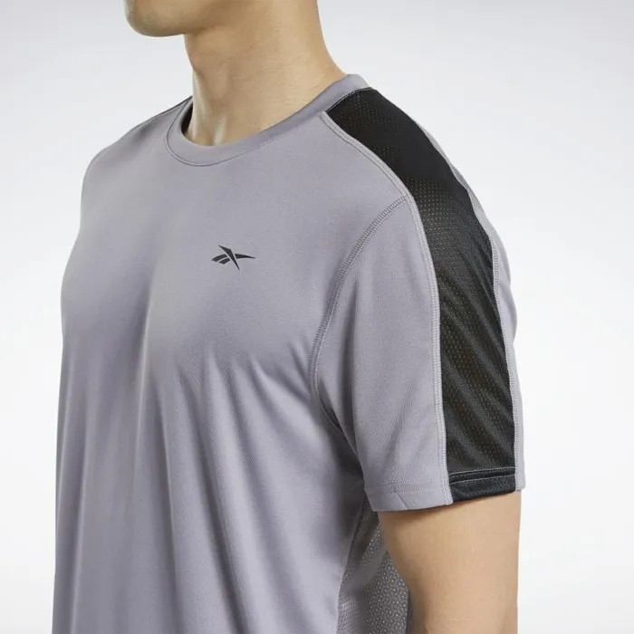TShirts and Graphic Tees Mens Reebok Workout Ready Tech Tee Gravity Grey