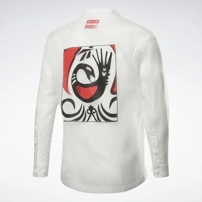 TShirts and Graphic Tees MensWomens Reebok By Pyer Moss Long Sleeve ButtonDown Shirt White