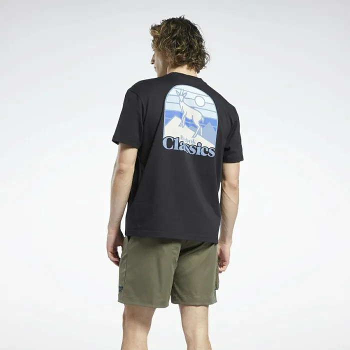 TShirts and Graphic Tees MensWomens Reebok Classics Camping Graphic TShirt Black