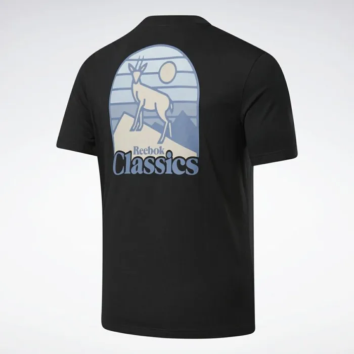 TShirts and Graphic Tees MensWomens Reebok Classics Camping Graphic TShirt Black