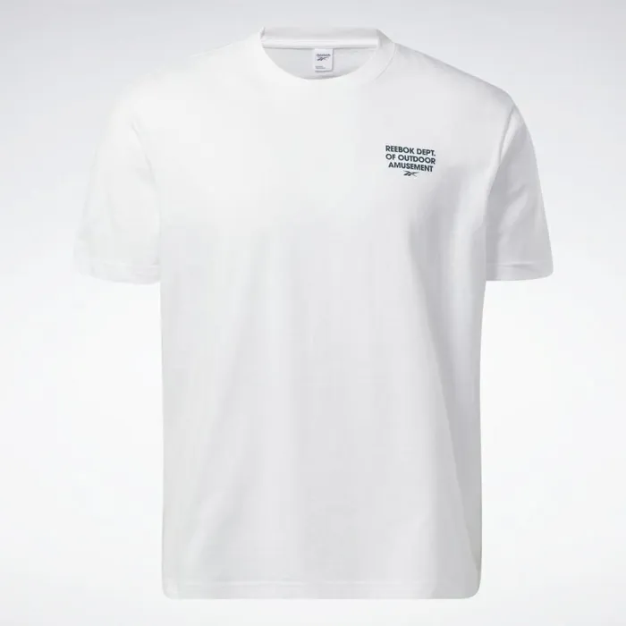 TShirts and Graphic Tees MensWomens Reebok Classics Camping Graphic TShirt White