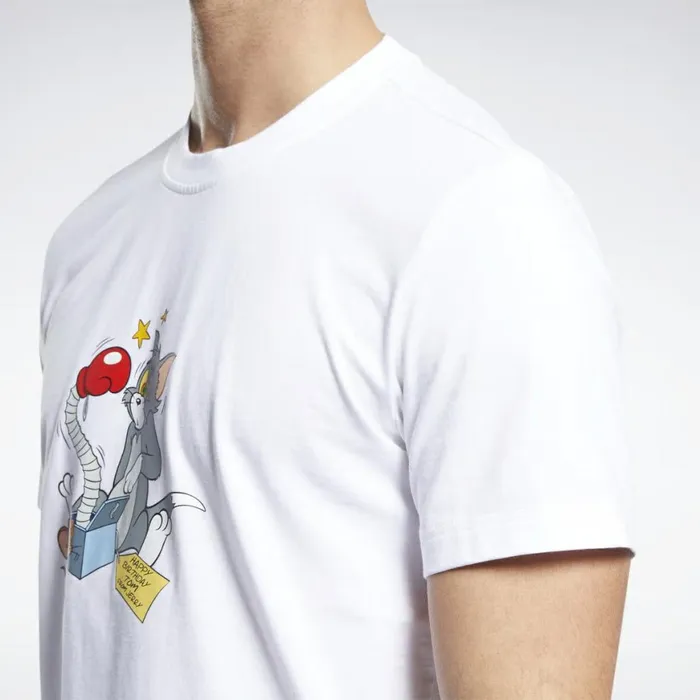 TShirts and Graphic Tees MensWomens Reebok Tom And Jerry Tee White