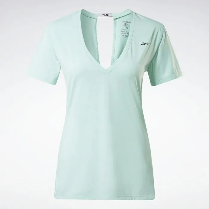 TShirts and Graphic Tees Womens Reebok Activchill Athletic TShirt Semi Pixel Mint