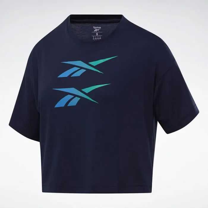 TShirts and Graphic Tees Womens Reebok Boxy Tee Vector Navy