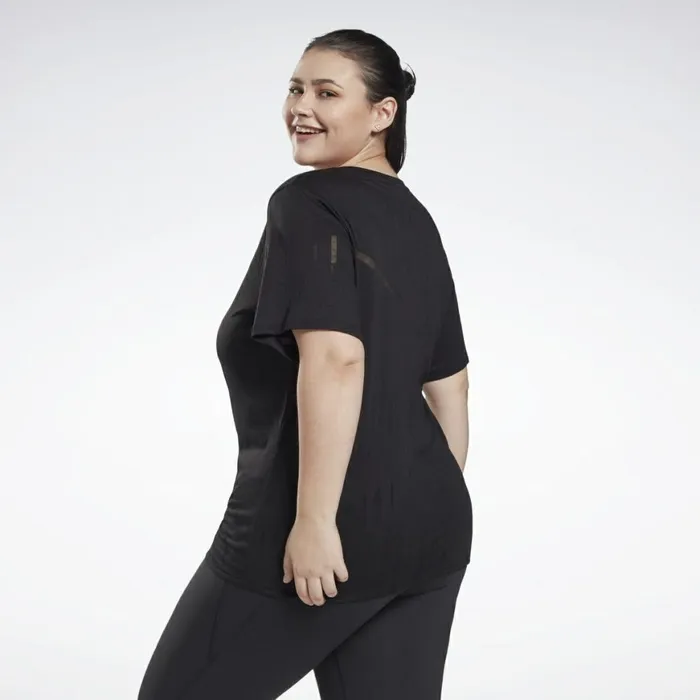 TShirts and Graphic Tees Womens Reebok Burnout TShirt Plus Size Black