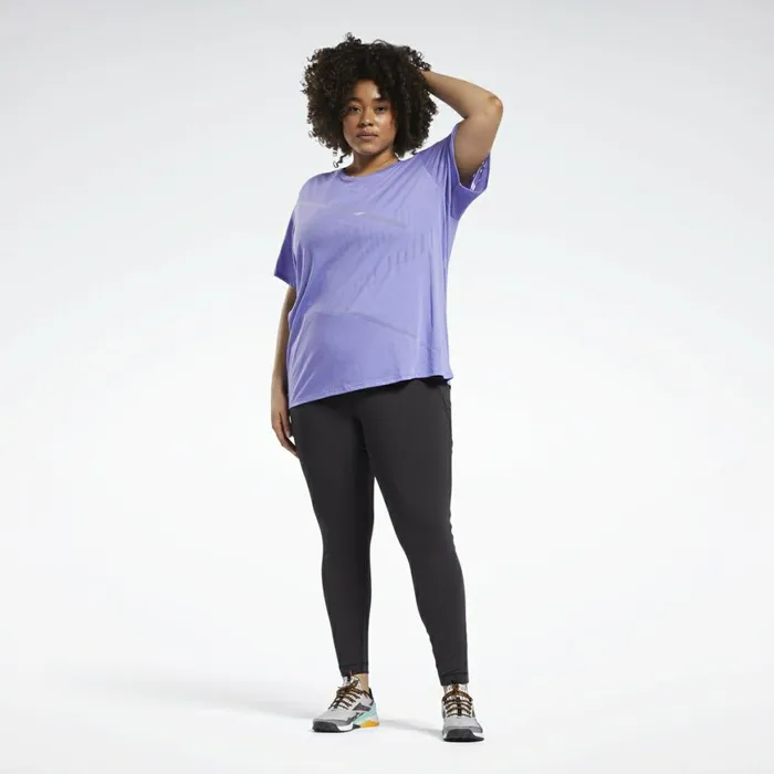TShirts and Graphic Tees Womens Reebok Burnout TShirt Plus Size Hyper Purple