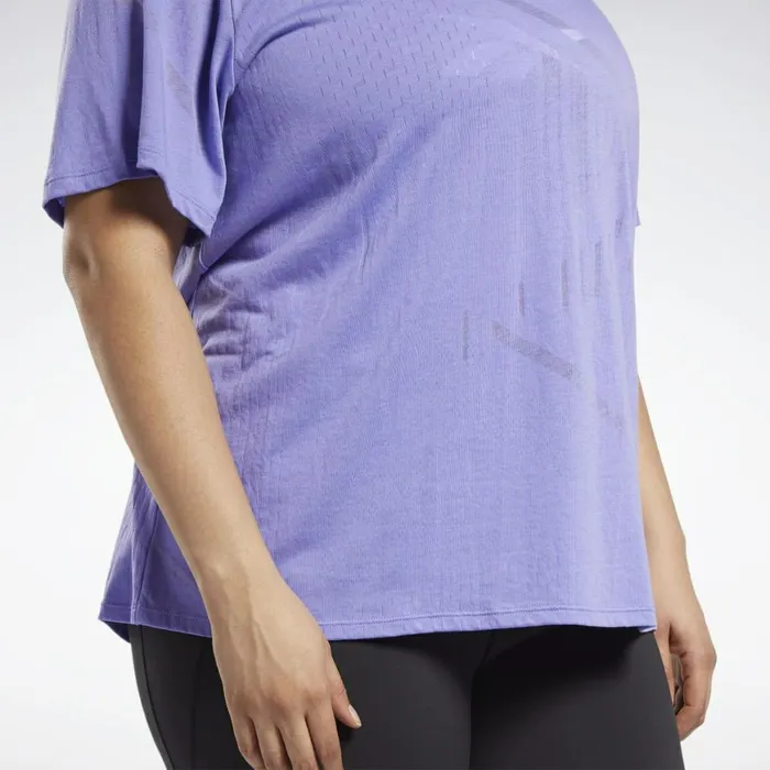 TShirts and Graphic Tees Womens Reebok Burnout TShirt Plus Size Hyper Purple