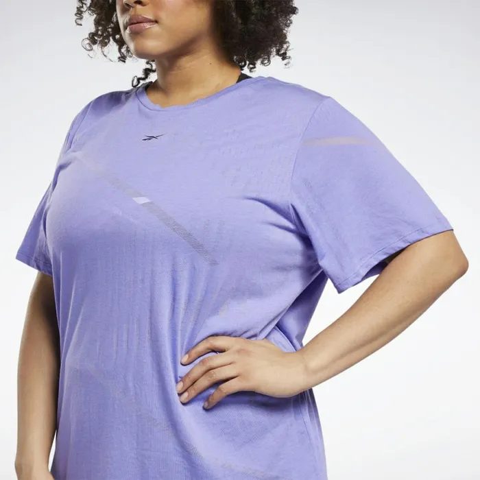 TShirts and Graphic Tees Womens Reebok Burnout TShirt Plus Size Hyper Purple