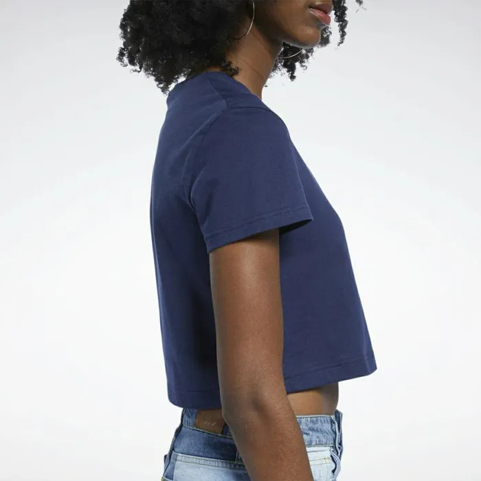 TShirts and Graphic Tees Womens Reebok Classics Foundation Big Logo TShirt Vector Navy