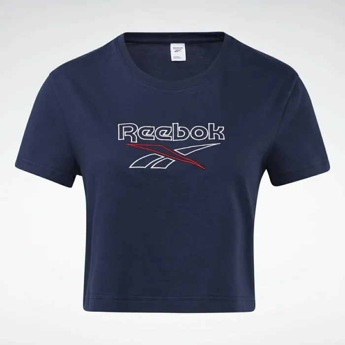 TShirts and Graphic Tees Womens Reebok Classics Foundation Big Logo TShirt Vector Navy
