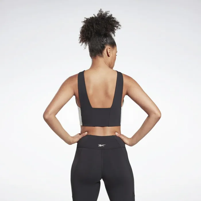 TShirts and Graphic Tees Womens Reebok Colorblock Crop Top Black