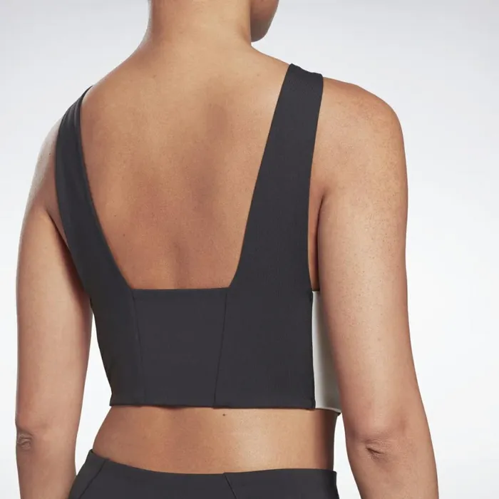 TShirts and Graphic Tees Womens Reebok Colorblock Crop Top Black
