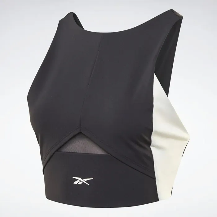TShirts and Graphic Tees Womens Reebok Colorblock Crop Top Black
