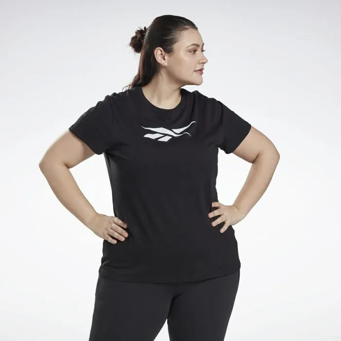 TShirts and Graphic Tees Womens Reebok Graphic Vector TShirt Plus Size Black