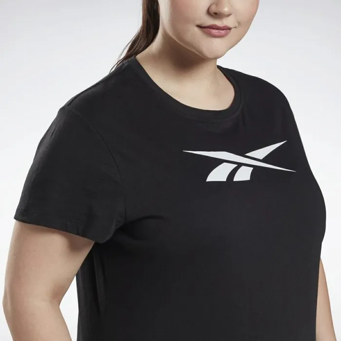 TShirts and Graphic Tees Womens Reebok Graphic Vector TShirt Plus Size Black