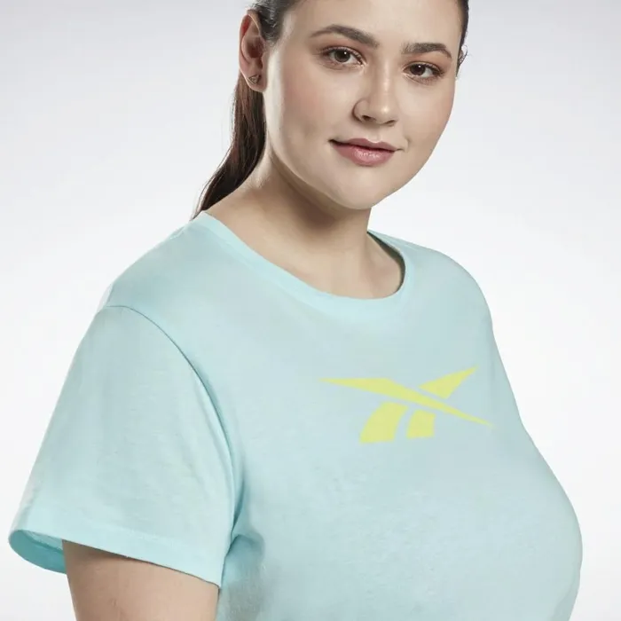 TShirts and Graphic Tees Womens Reebok Graphic Vector TShirt Plus Size Digital Glow