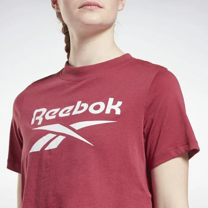 TShirts and Graphic Tees Womens Reebok Identity Cropped TShirt Punch Berry