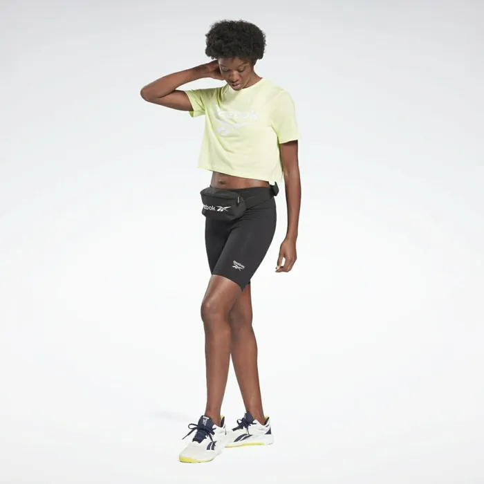 TShirts and Graphic Tees Womens Reebok Identity Cropped TShirt Semi Energy Glow