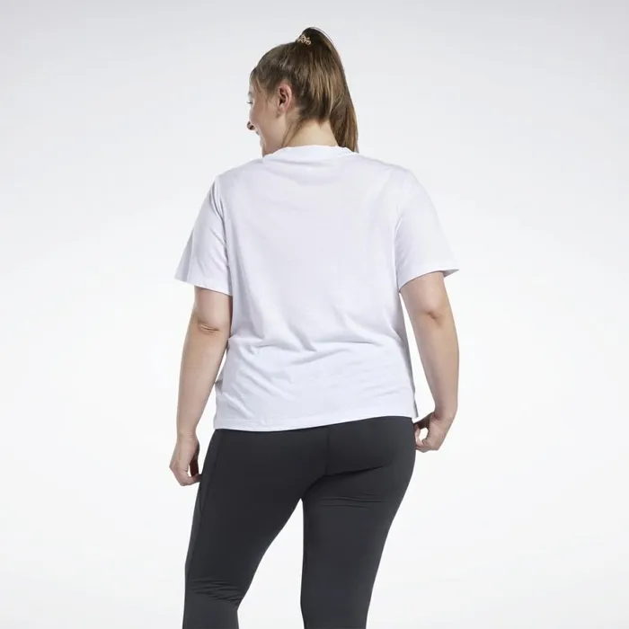 TShirts and Graphic Tees Womens Reebok Identity TShirt Plus Size White Black