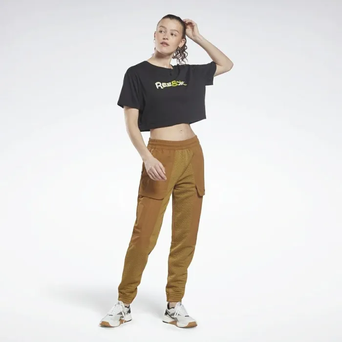 TShirts and Graphic Tees Womens Reebok MYT Cropped TShirt Black