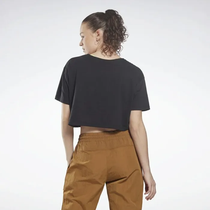 TShirts and Graphic Tees Womens Reebok MYT Cropped TShirt Black