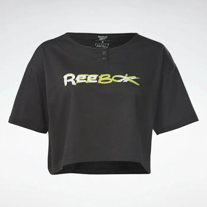 TShirts and Graphic Tees Womens Reebok MYT Cropped TShirt Black