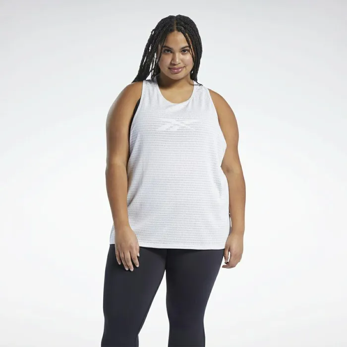 TShirts and Graphic Tees Womens Reebok Perforated Tank Top Porcelain