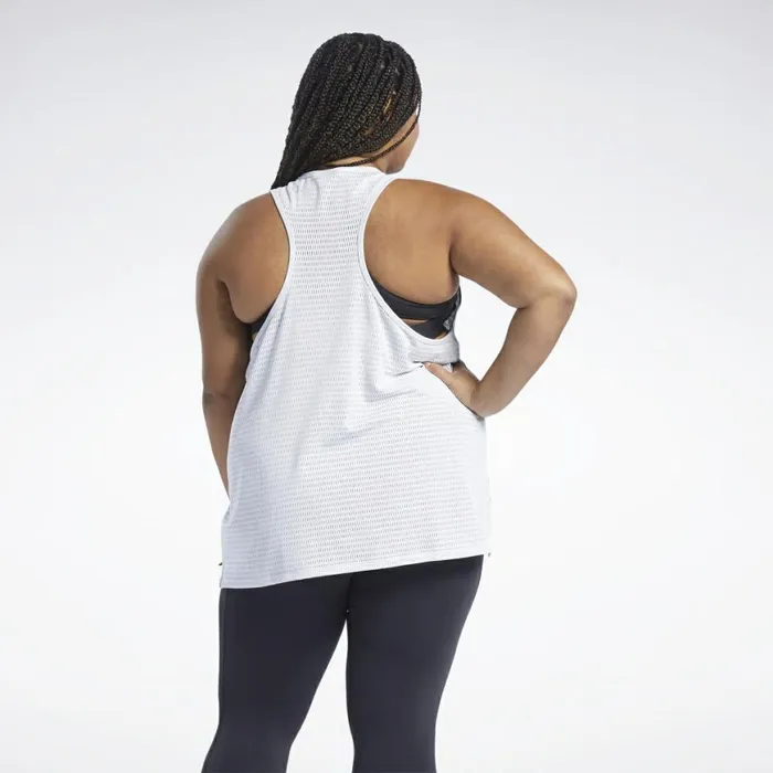 TShirts and Graphic Tees Womens Reebok Perforated Tank Top Porcelain