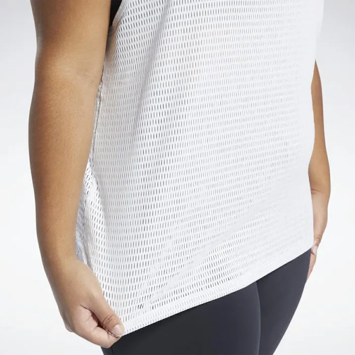 TShirts and Graphic Tees Womens Reebok Perforated Tank Top Porcelain