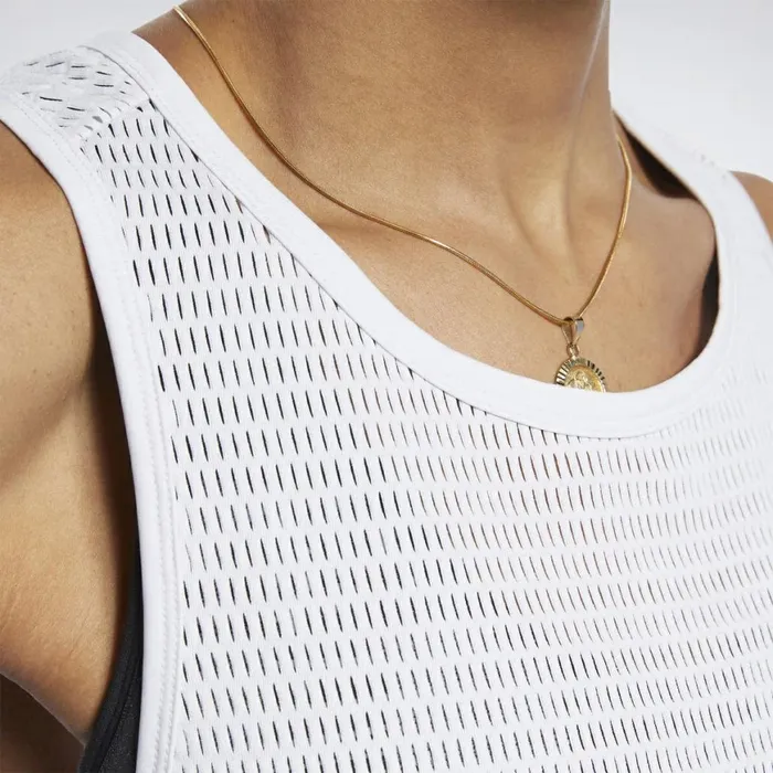TShirts and Graphic Tees Womens Reebok Perforated Tank Top Porcelain