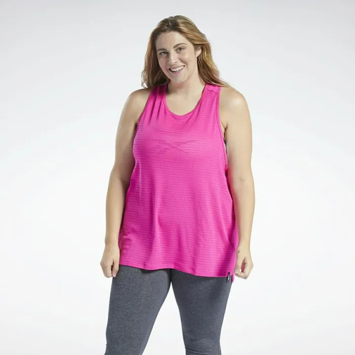 TShirts and Graphic Tees Womens Reebok Perforated Tank Top Proud Pink