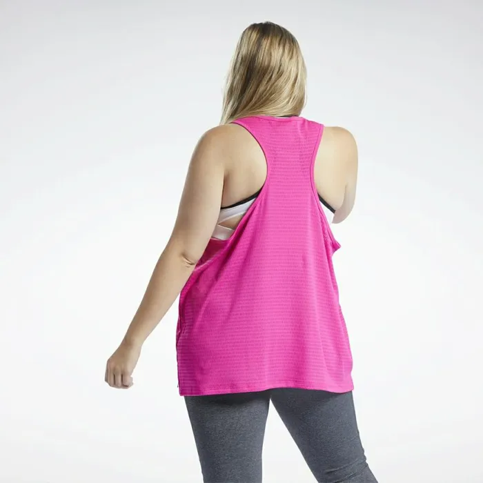 TShirts and Graphic Tees Womens Reebok Perforated Tank Top Proud Pink