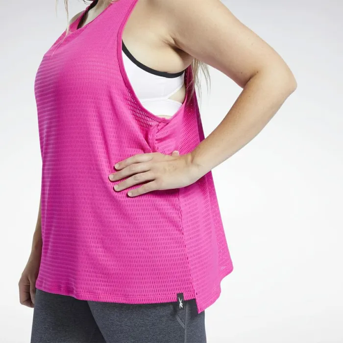 TShirts and Graphic Tees Womens Reebok Perforated Tank Top Proud Pink