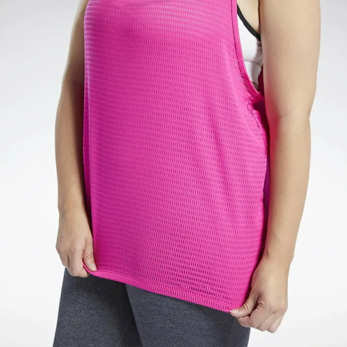 TShirts and Graphic Tees Womens Reebok Perforated Tank Top Proud Pink